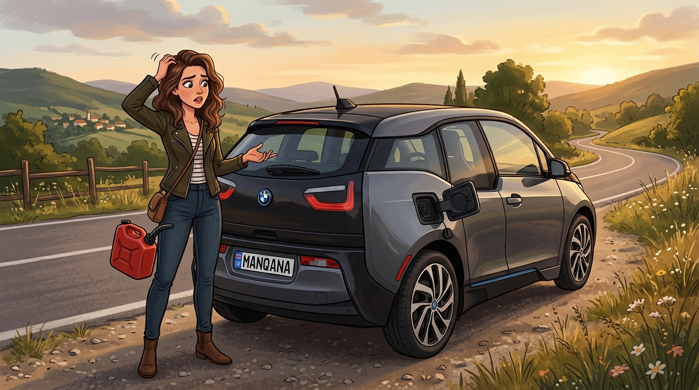 BMW i3. Как слить бензин из бака