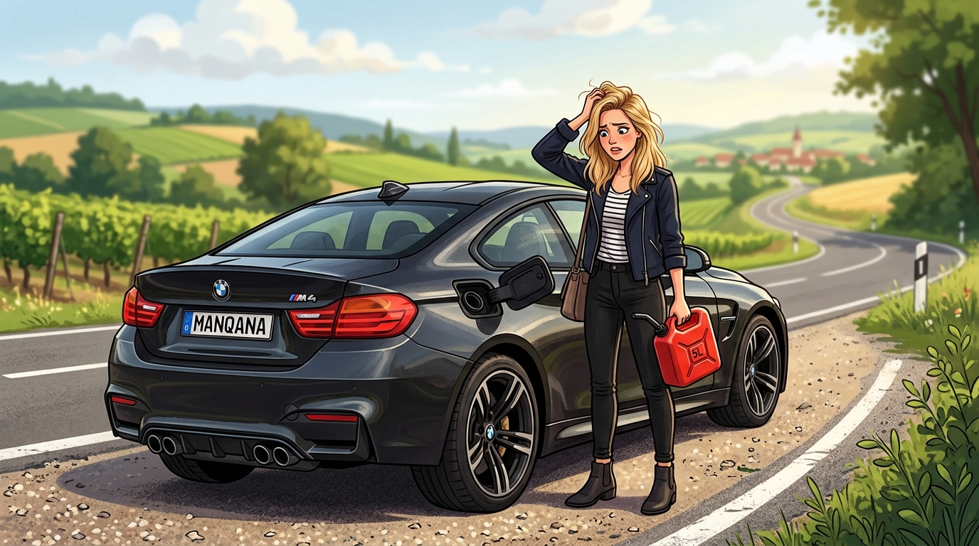 BMW M4. Как слить бензин из бака