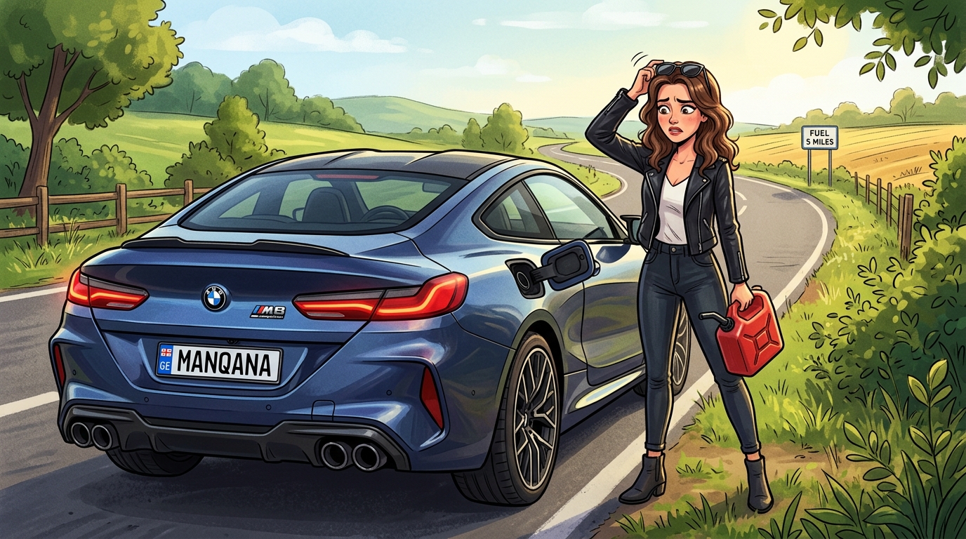 BMW M8. Как слить бензин из бака