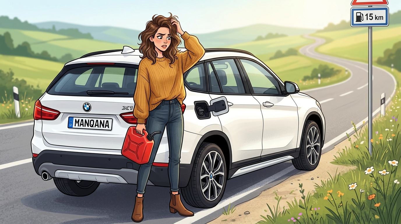 BMW X1. Как слить бензин из бака