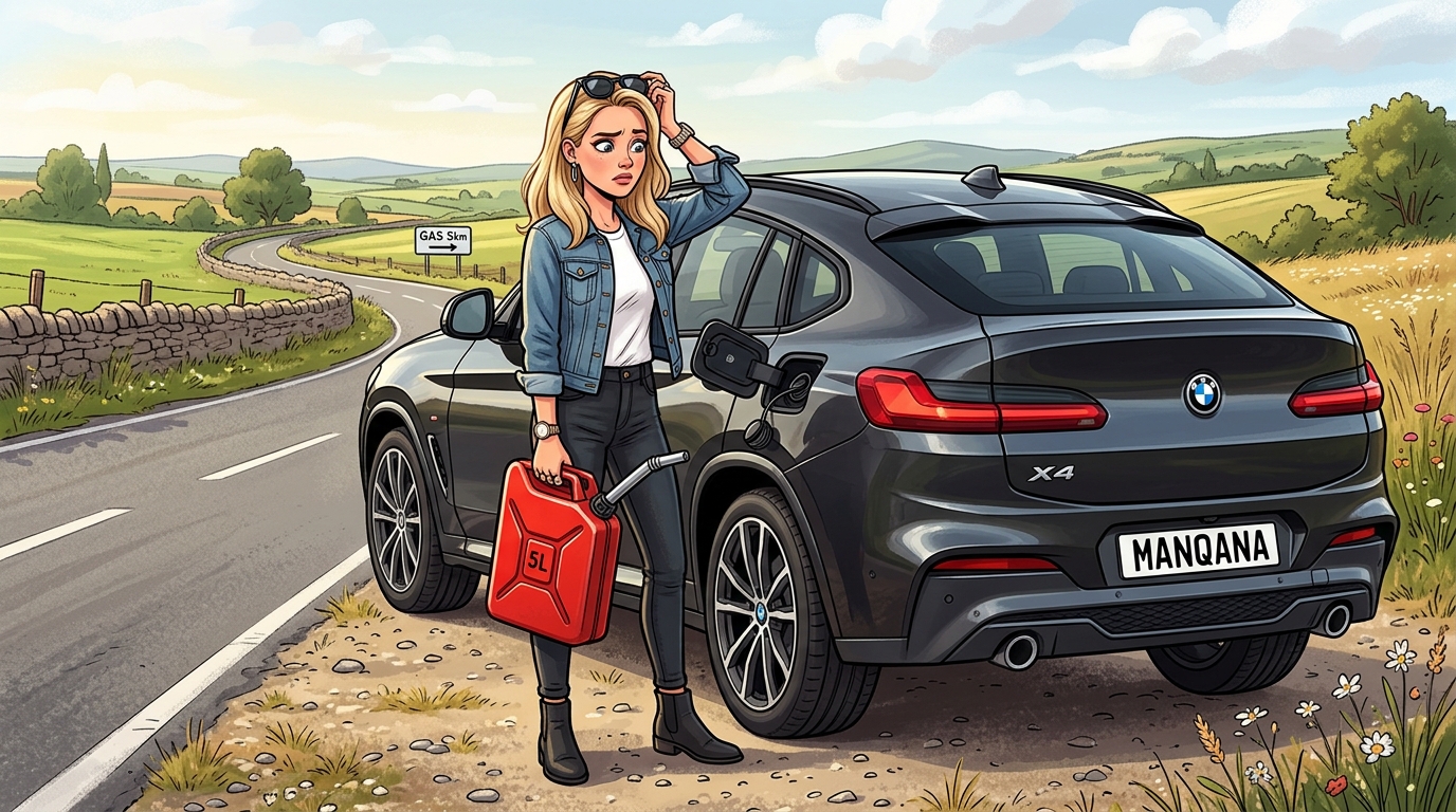 BMW X4. Как слить бензин из бака