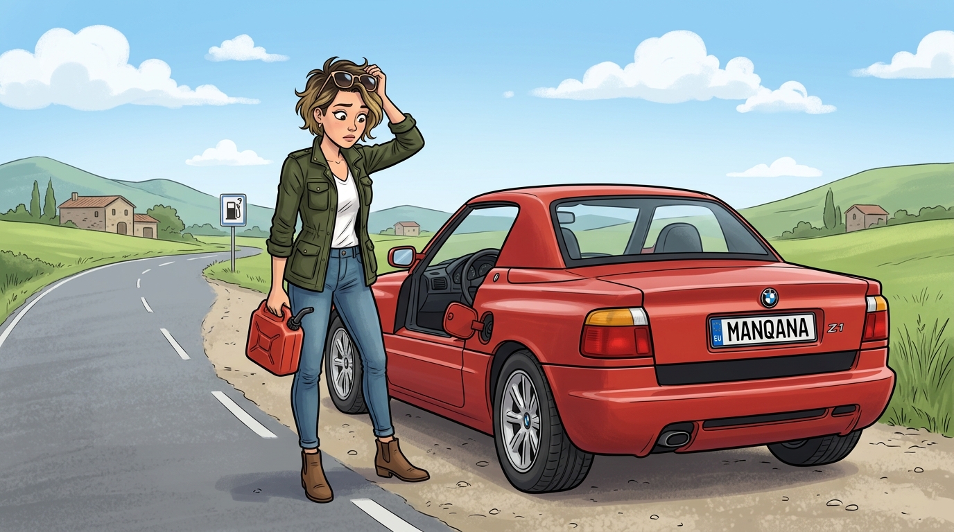 BMW Z1. Как слить бензин из бака