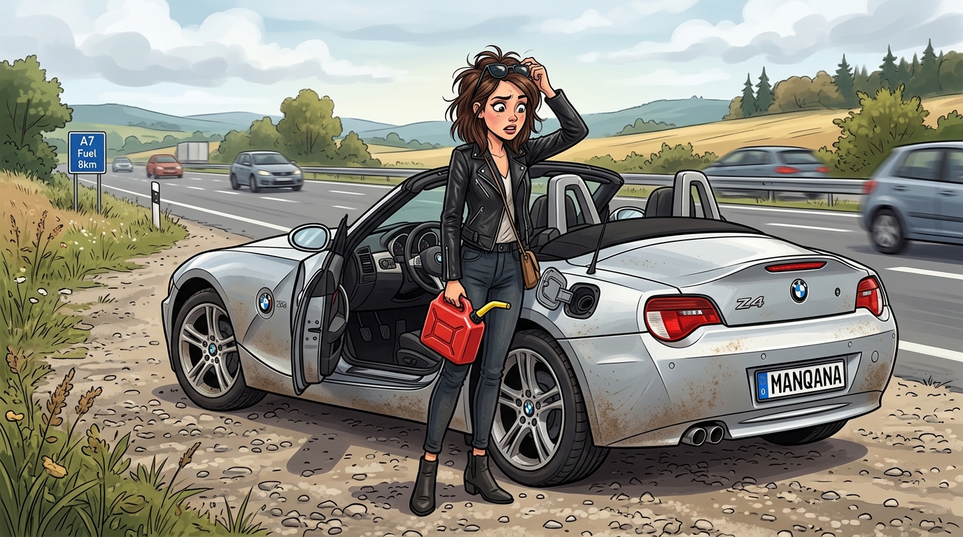 BMW Z4. Как слить бензин из бака BMW Z4