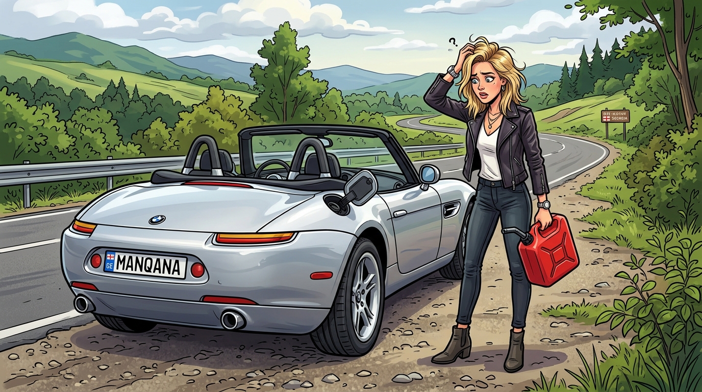 BMW Z8. Как слить бензин из бака