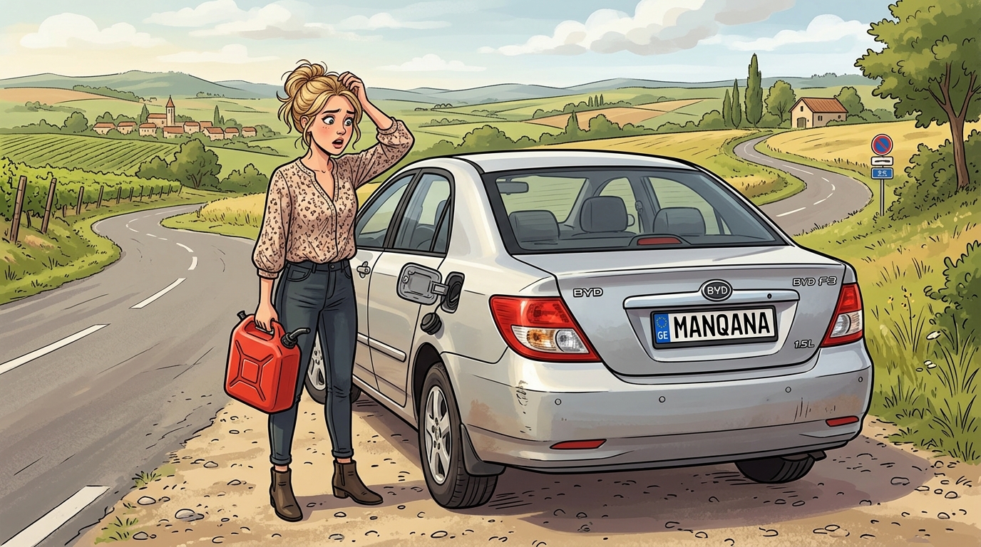 BYD F3. Как слить бензин из бака