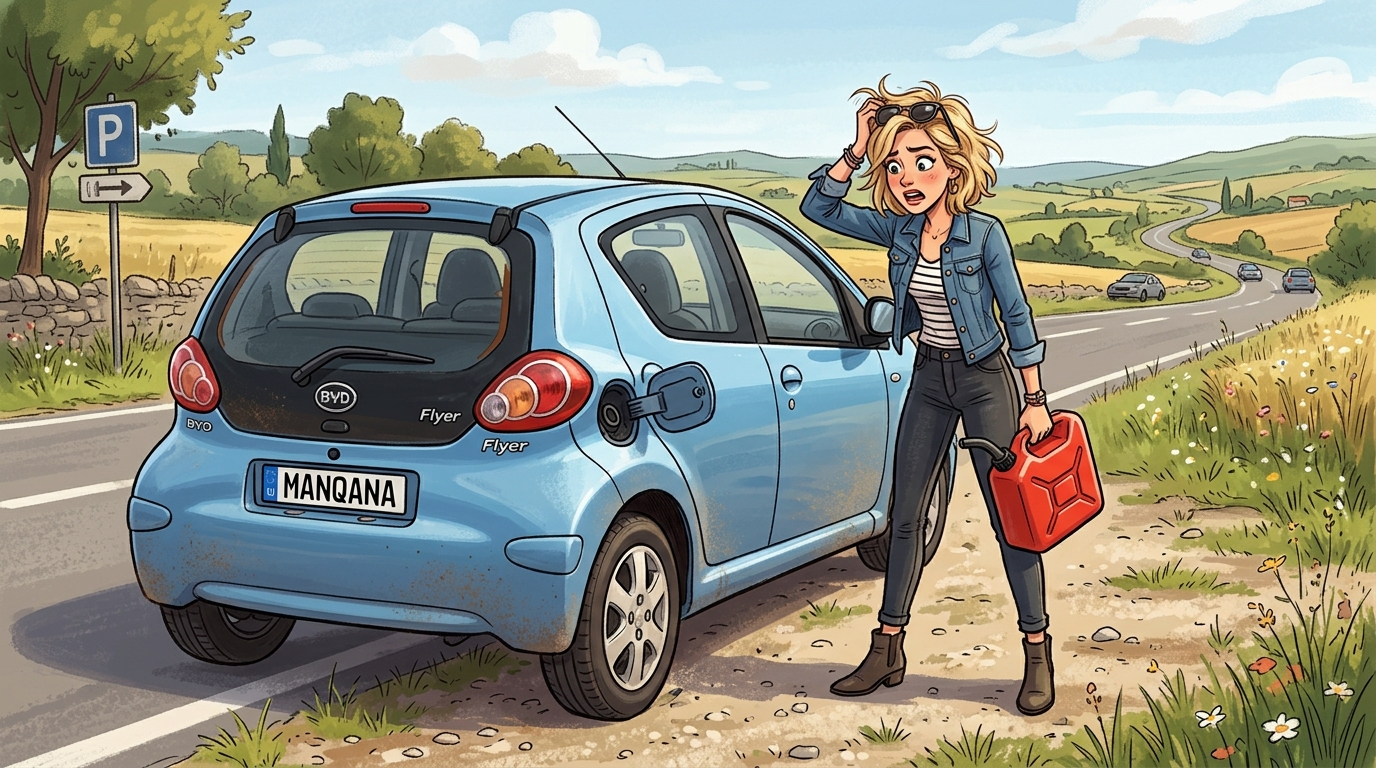 BYD Flyer. Как слить бензин из бака