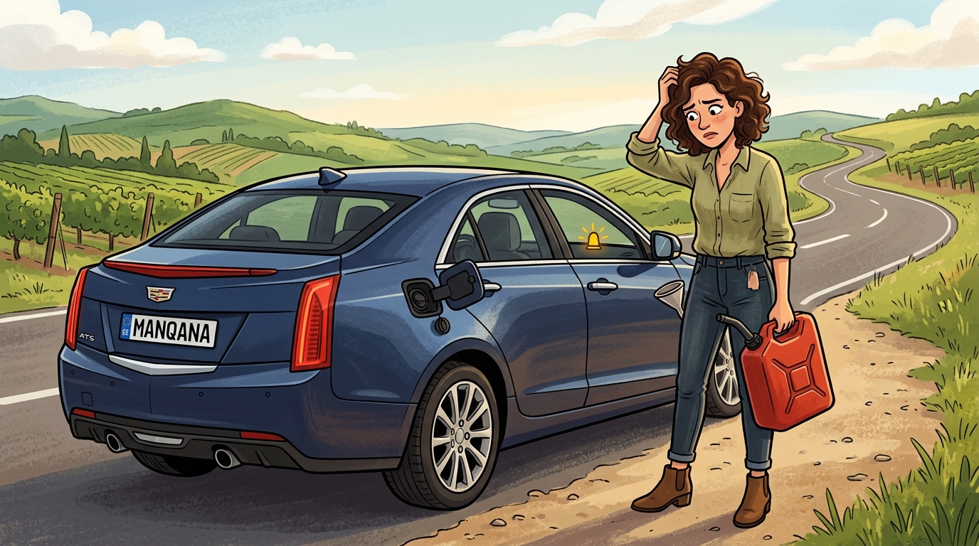 Cadillac ATS. Как слить бензин из бака