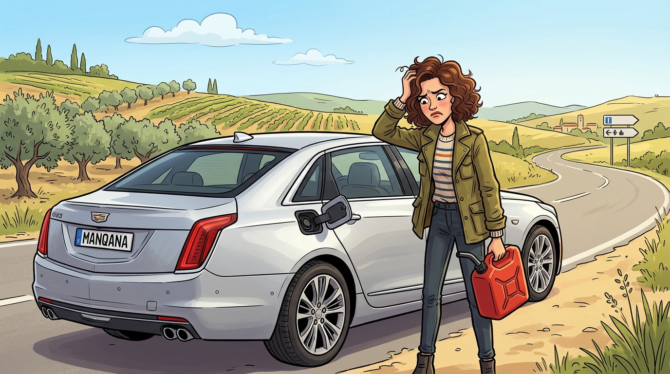 Cadillac CT6. Как слить бензин из бака