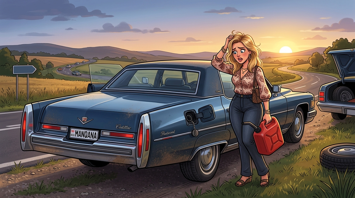 Cadillac Fleetwood. Как слить бензин из бака