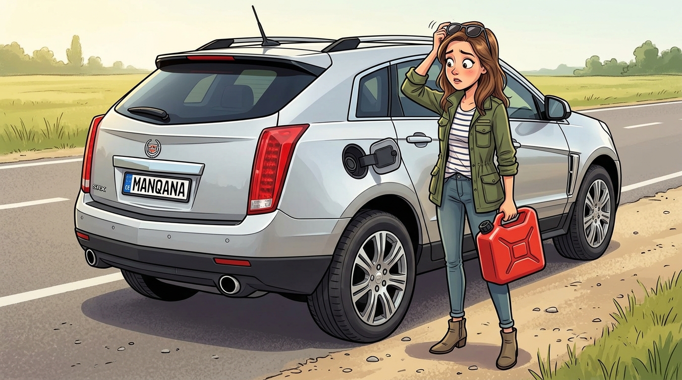 Cadillac SRX. Как слить бензин из бака