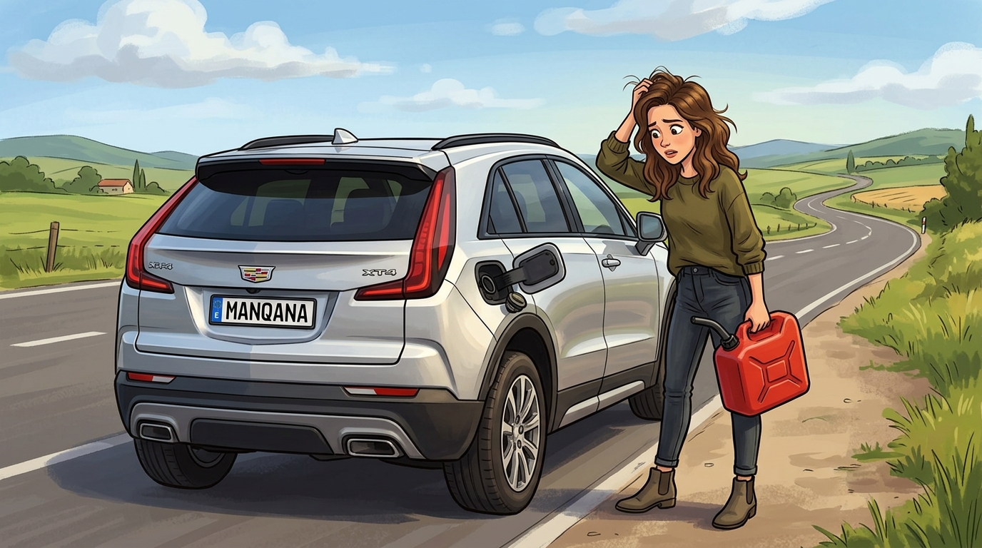 Cadillac XT4. Как слить бензин из бака