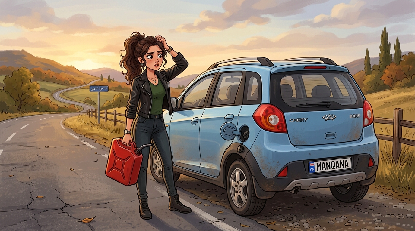 Chery indiS S18D. Как слить бензин из бака