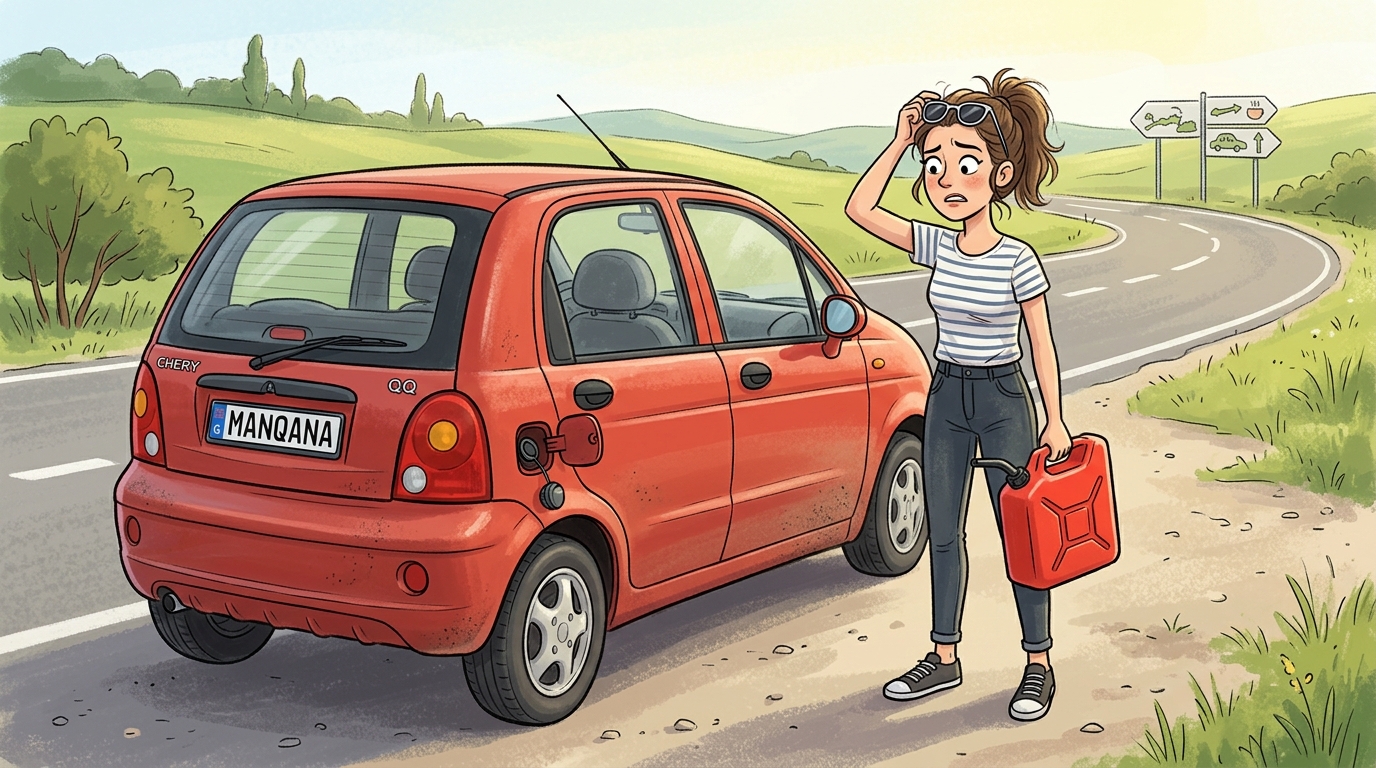 Chery QQ Sweet. Как слить бензин из бака Chery