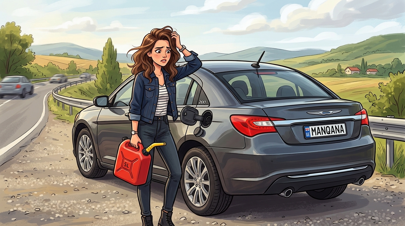 Chrysler 200. Как слить бензин из бака