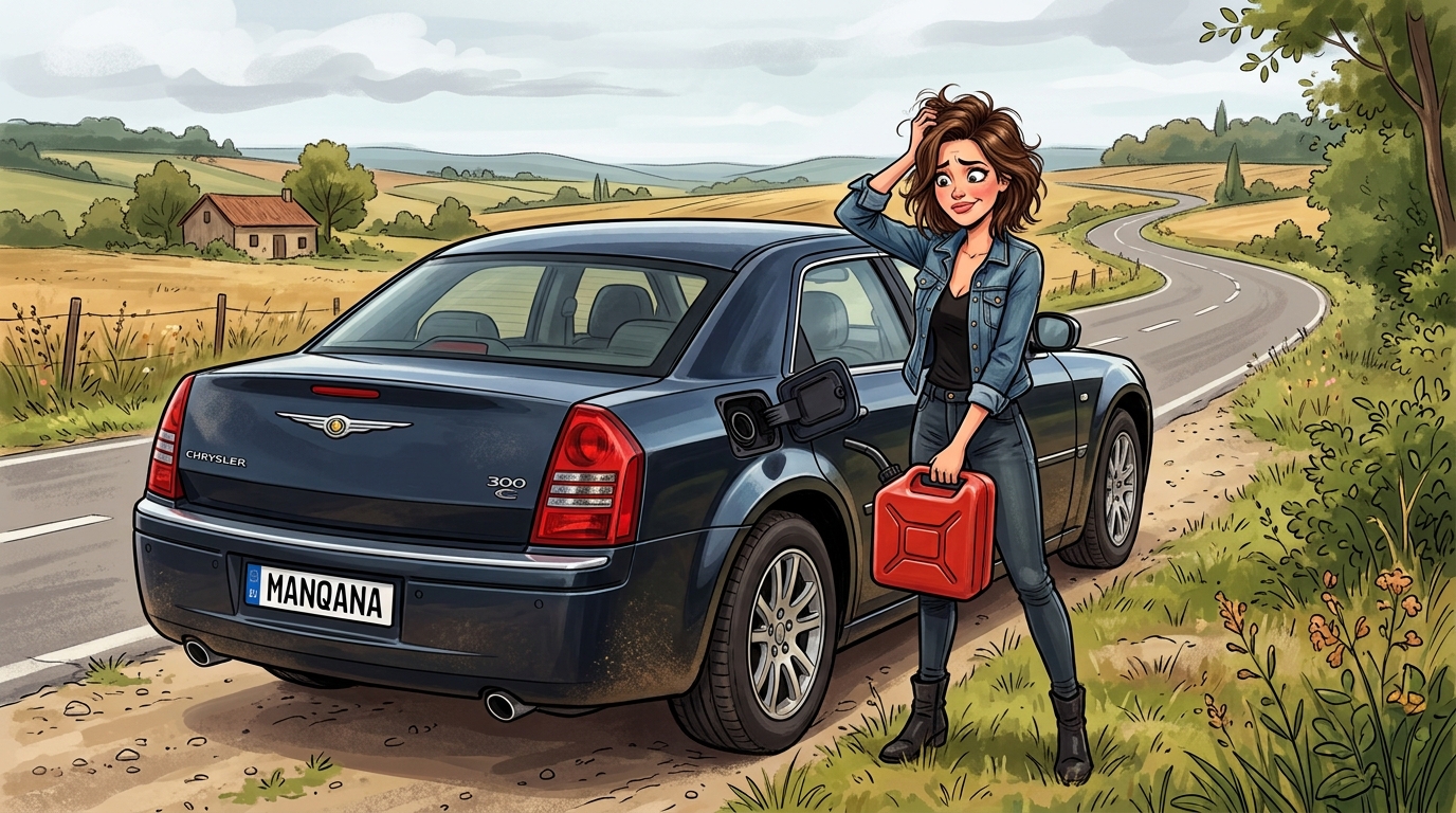 Chrysler 300C. Как слить бензин из бака