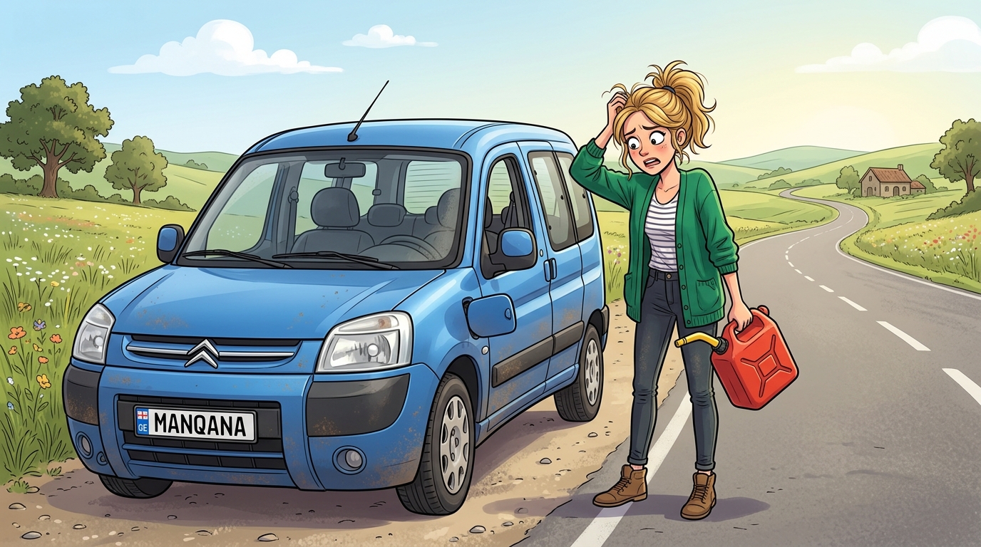 Citroën Berlingo. Как слить бензин из бака