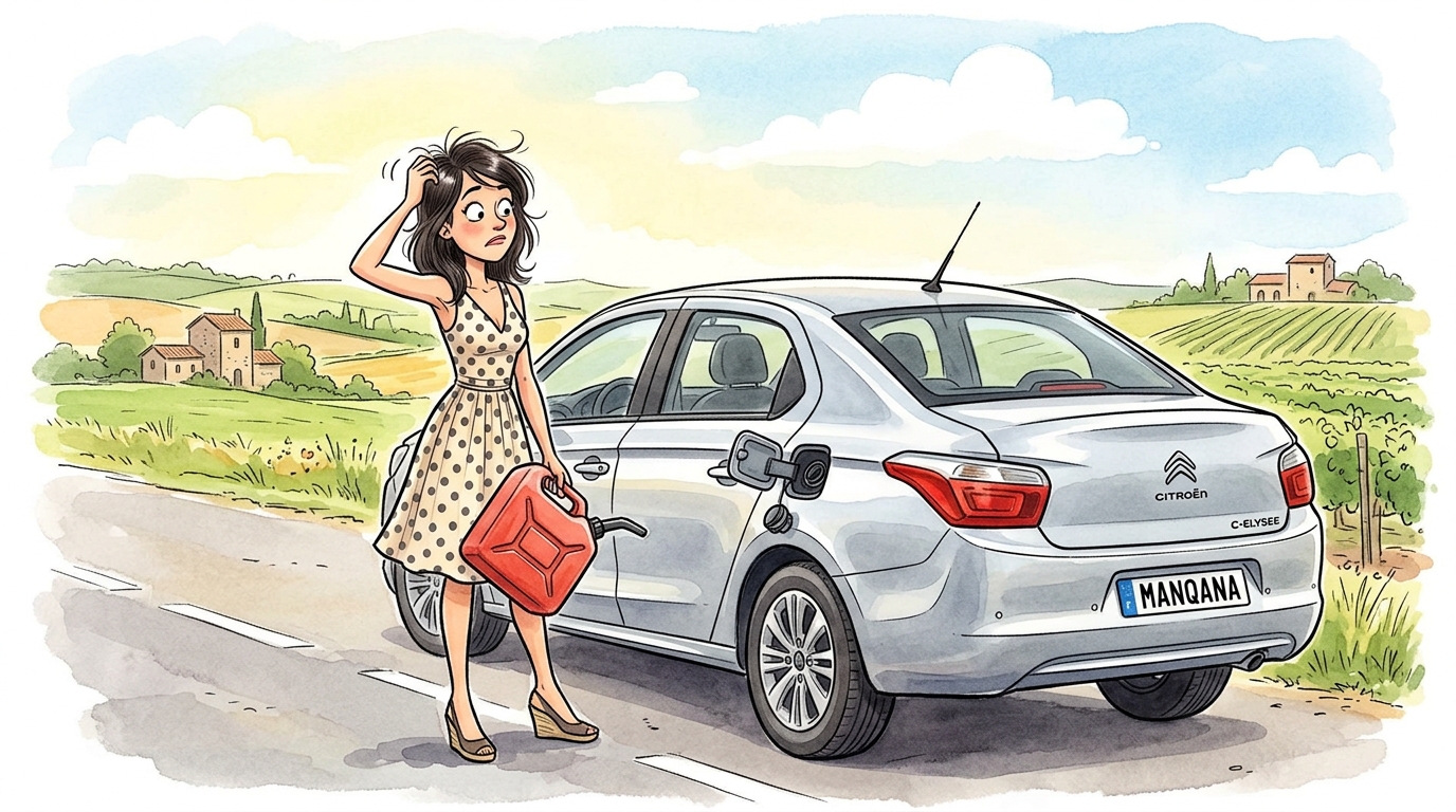 Citroën C-Elysee. Как слить бензин из бака