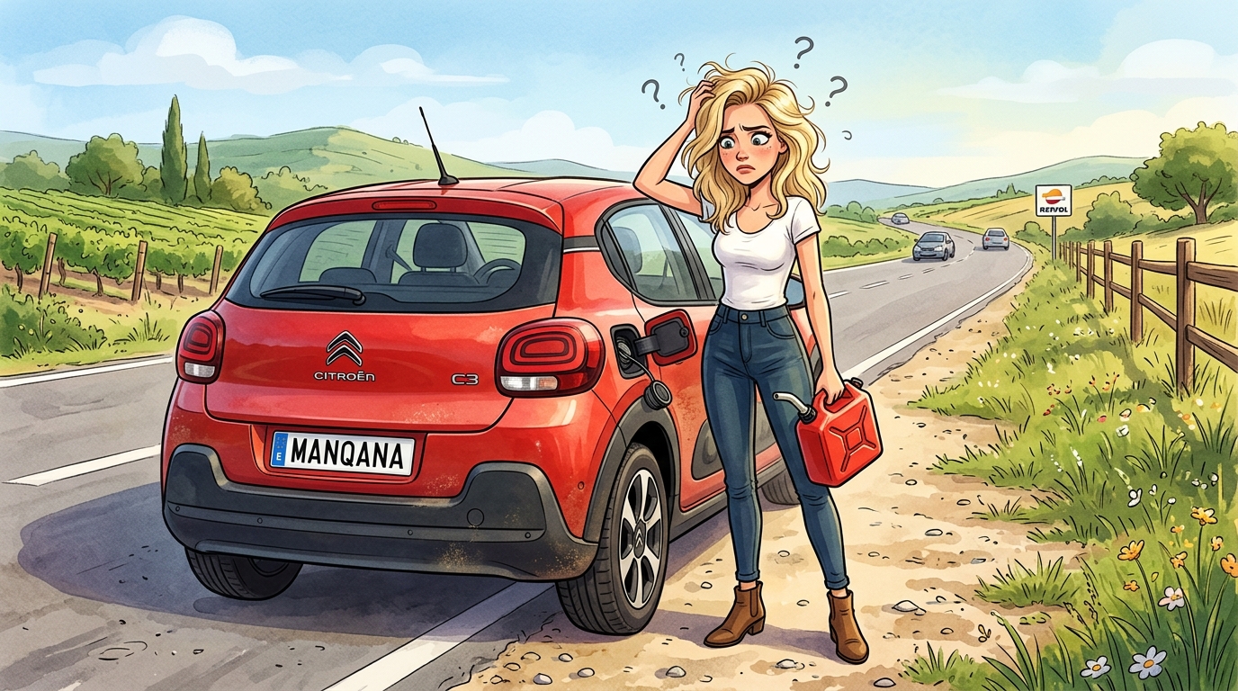 Citroën C3. Как слить бензин из бака