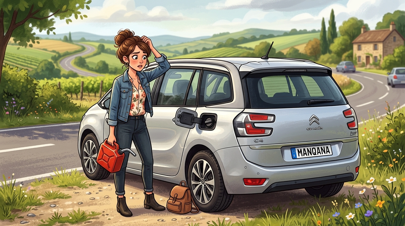 Citroën C4 Picasso. Как слить бензин из бака