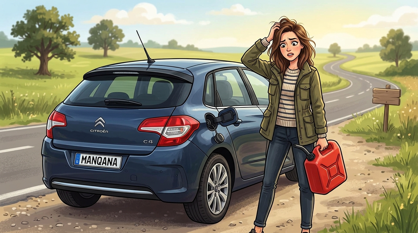 Citroën C4. Как слить бензин из бака