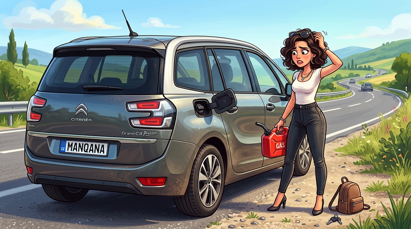 Citroën Grand C4 Picasso. Как слить бензин из бака