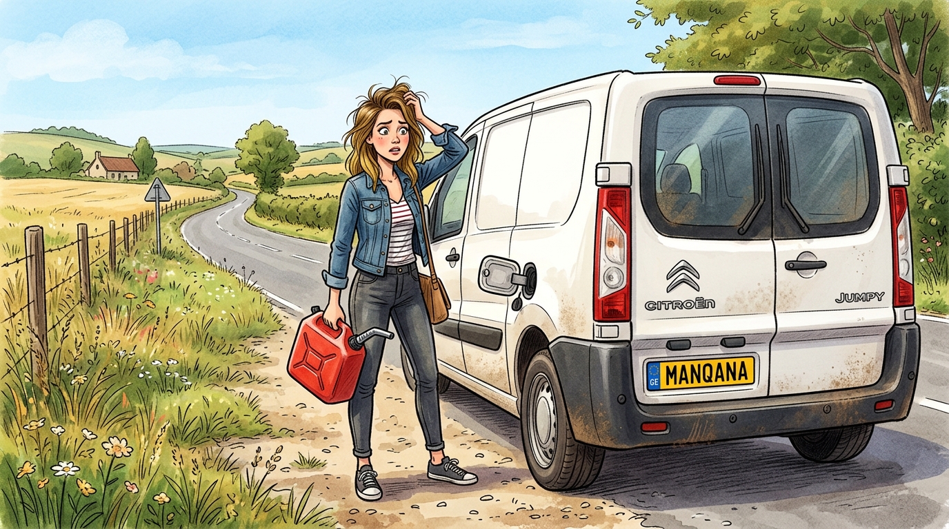 Citroën Jumpy. Как слить бензин из бака
