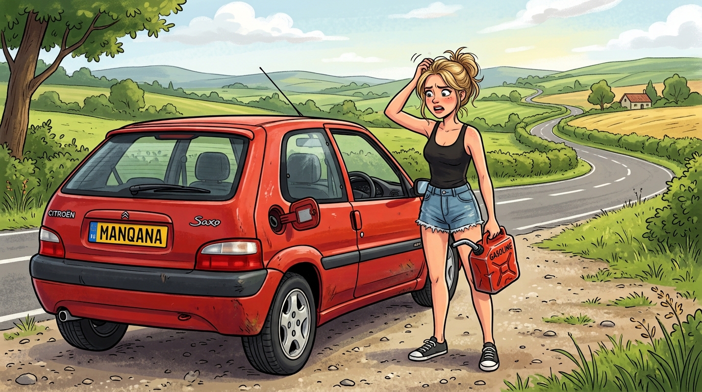 Citroën Saxo. Как слить бензин из бака