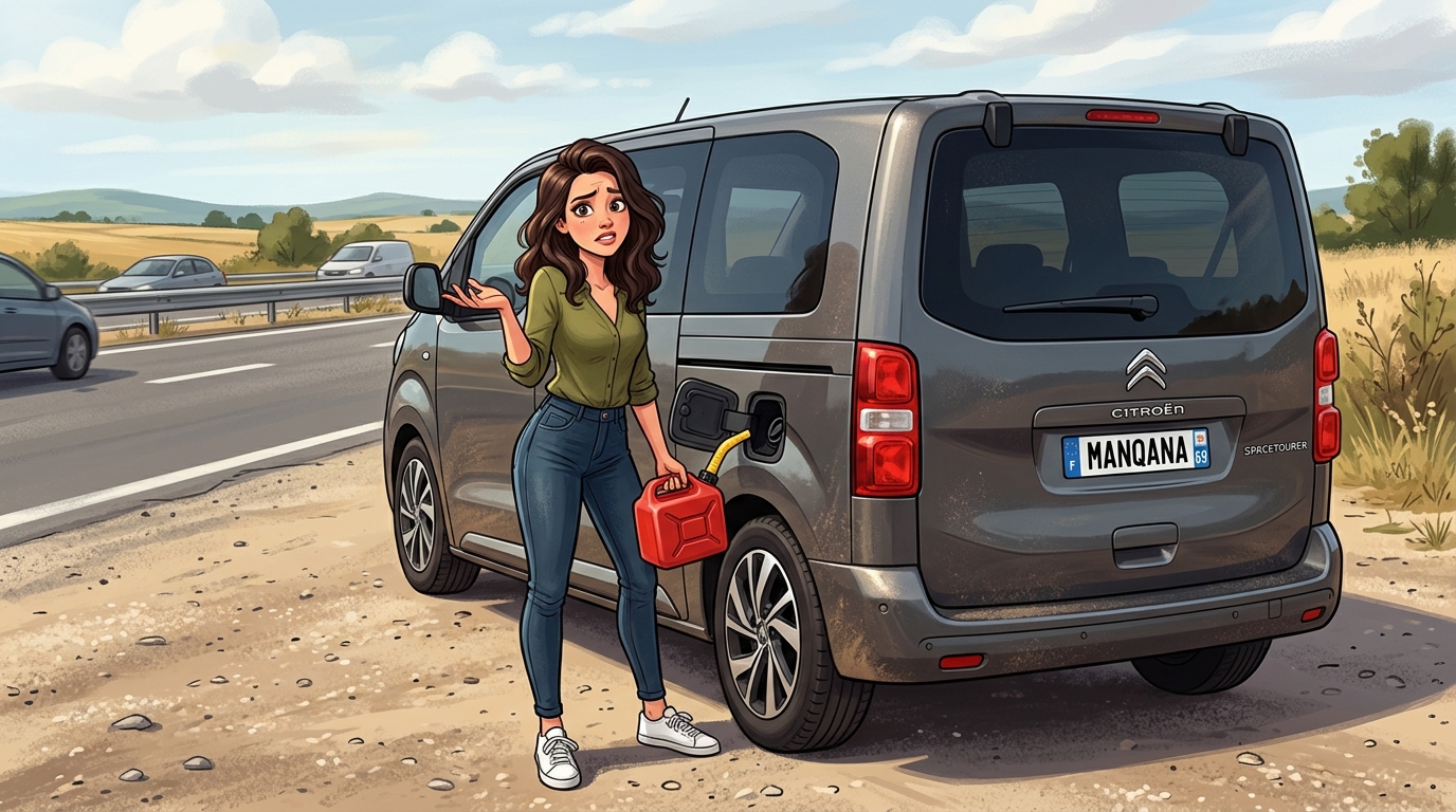Citroën Spacetourer. Как слить бензин из бака Citroën Spacetourer