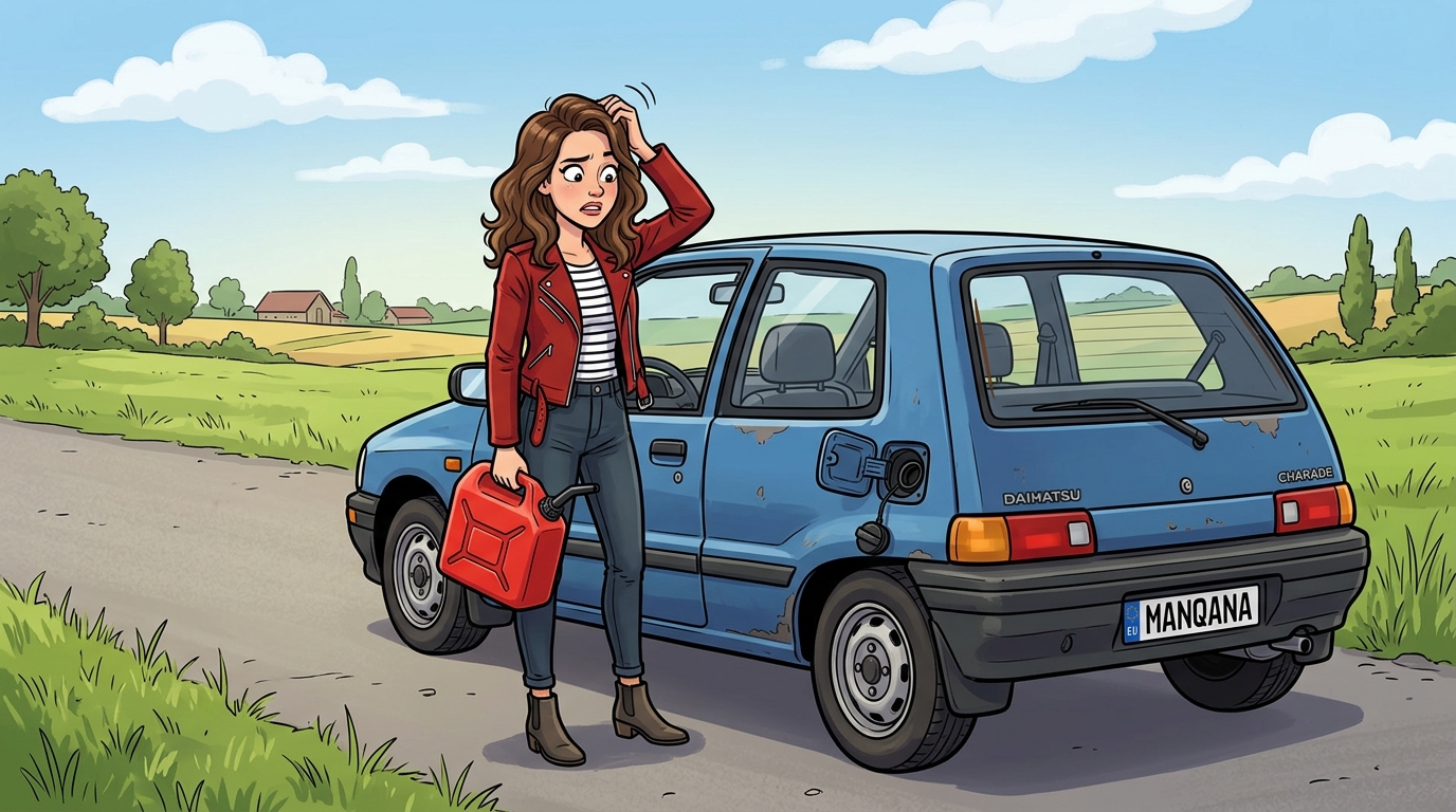 Daihatsu Charade. Как слить бензин из бака