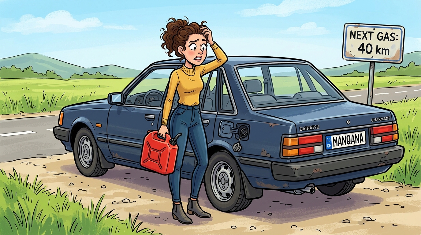 Daihatsu Charmant. Как слить бензин из бака