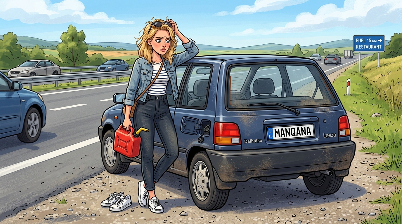 Daihatsu Leeza. Как слить бензин из бака