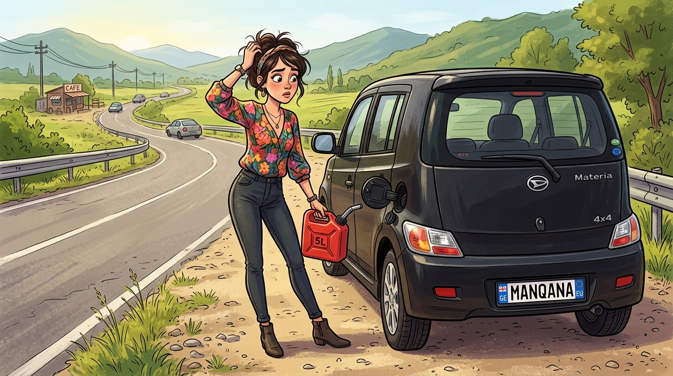 Daihatsu Materia. Как слить бензин из бака
