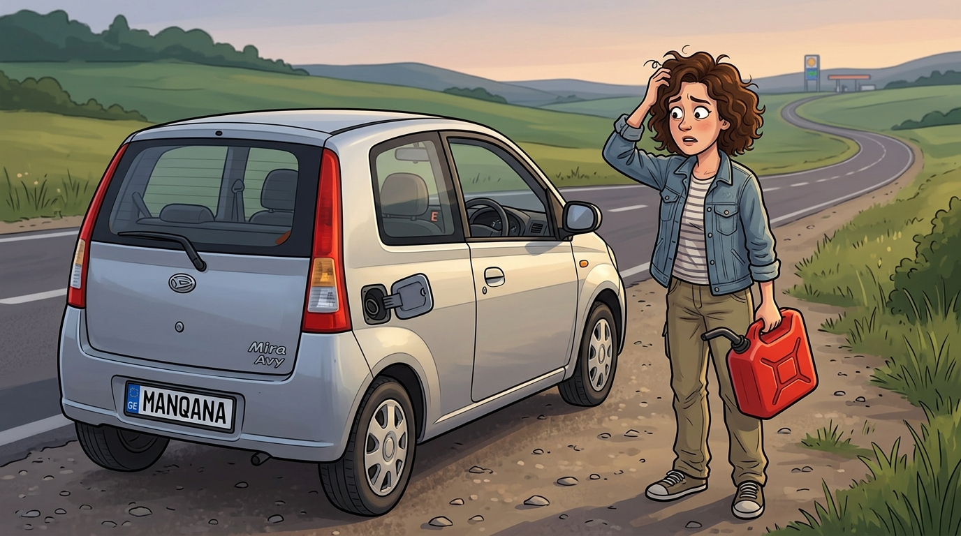 Daihatsu Mira Avy. Как слить бензин из бака