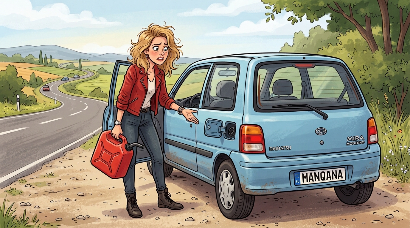 Daihatsu Mira Moderno. Как слить бензин из бака