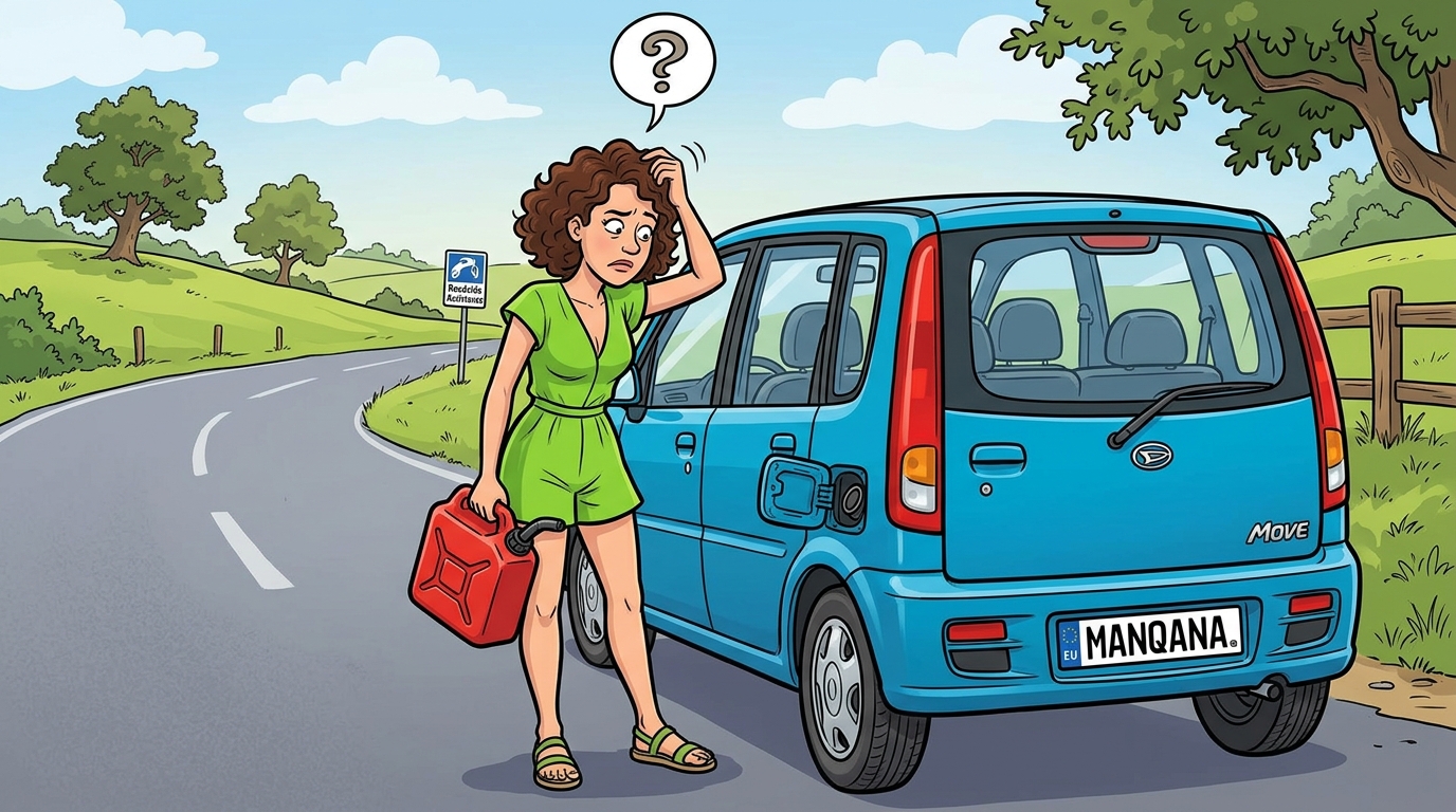 Daihatsu Move. Как слить бензин из бака