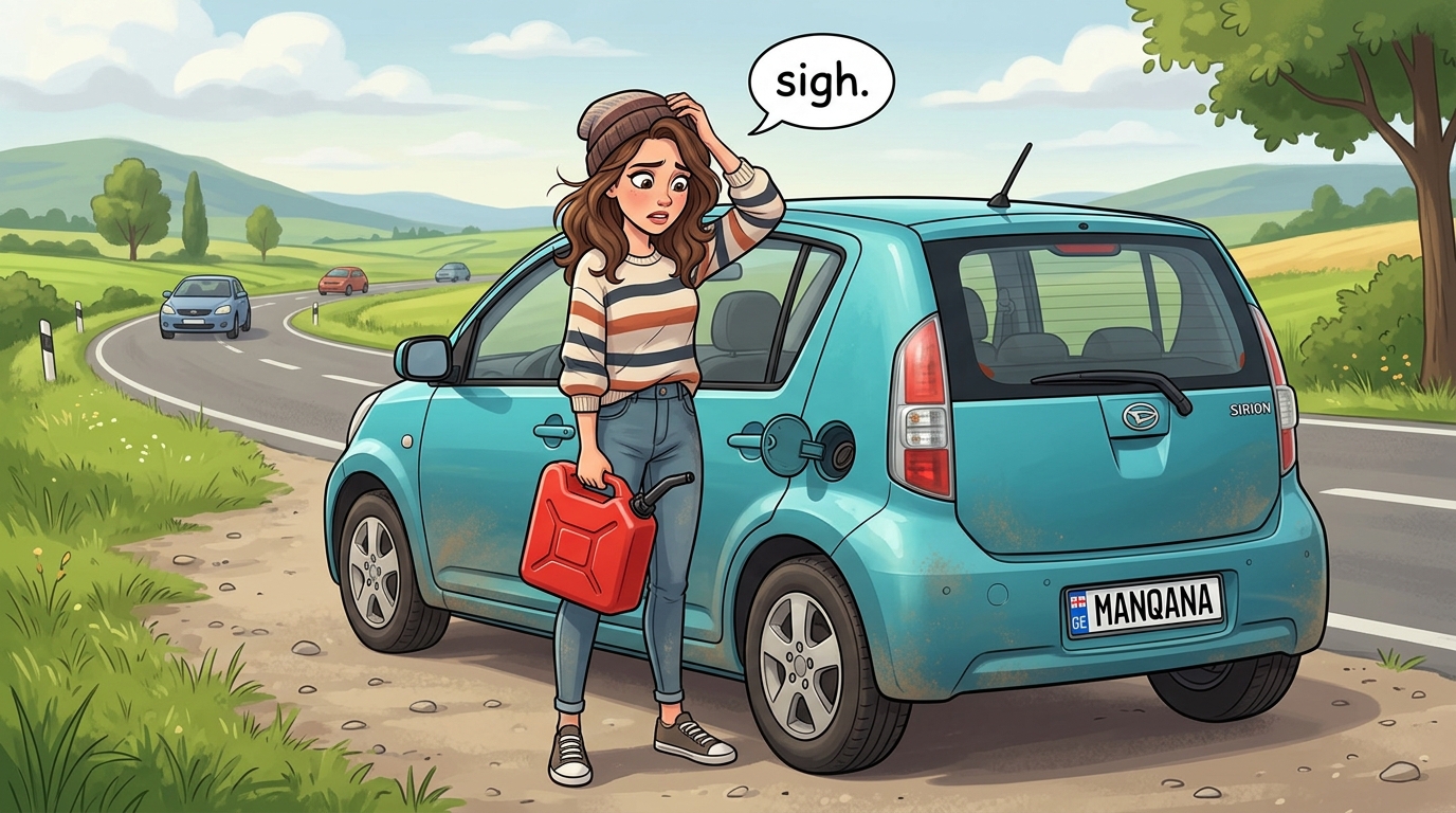 Daihatsu Sirion. Как слить бензин из бака