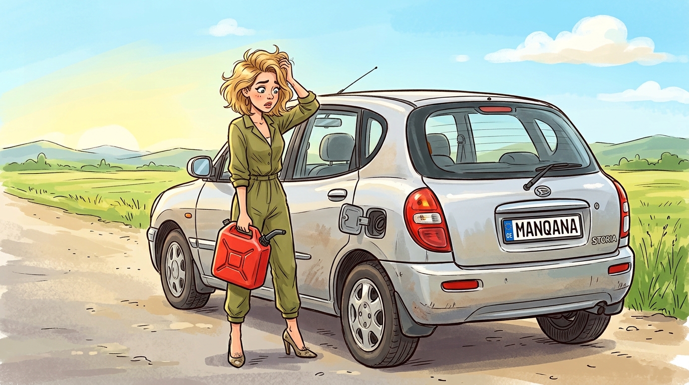 Daihatsu Storia. Как слить бензин из бака