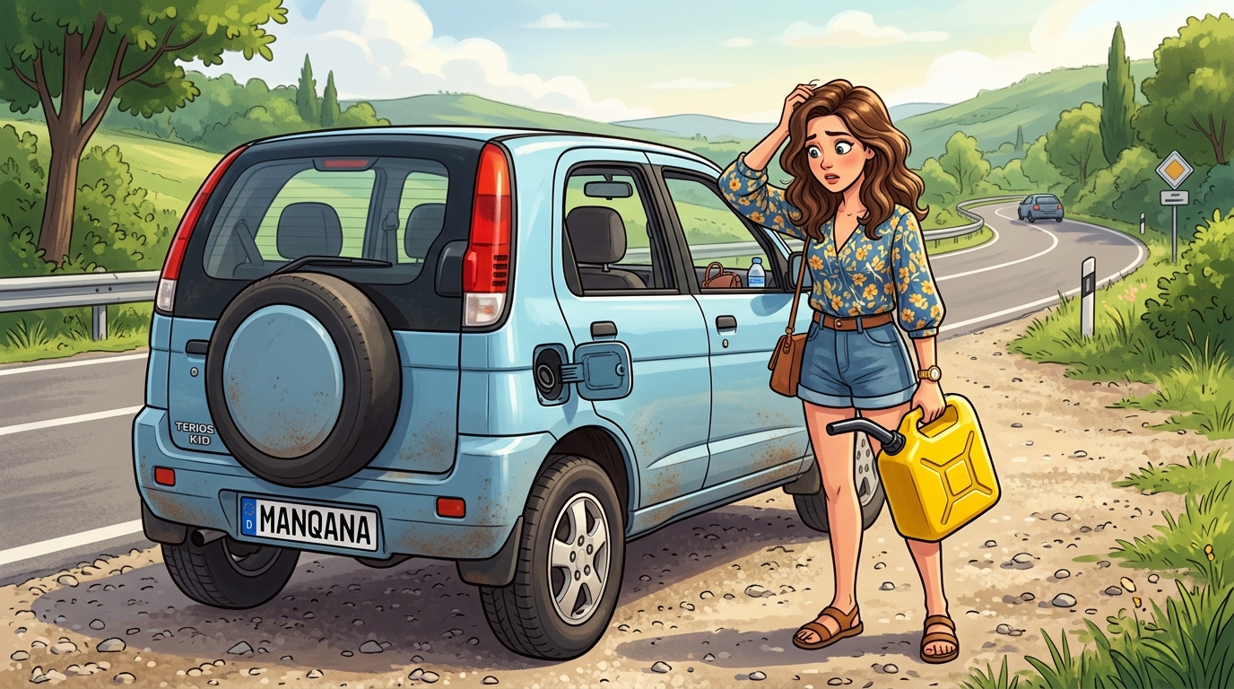 Daihatsu Terios Kid. Как слить бензин из бака