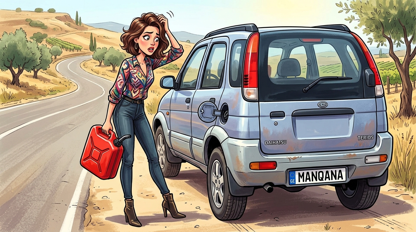 Daihatsu Terios. Как слить бензин из бака