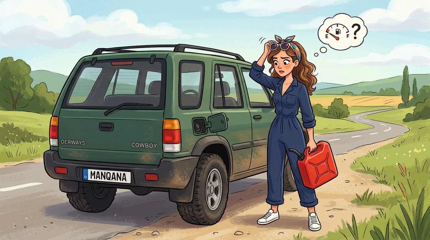 Derways Cowboy. Как слить бензин из бака