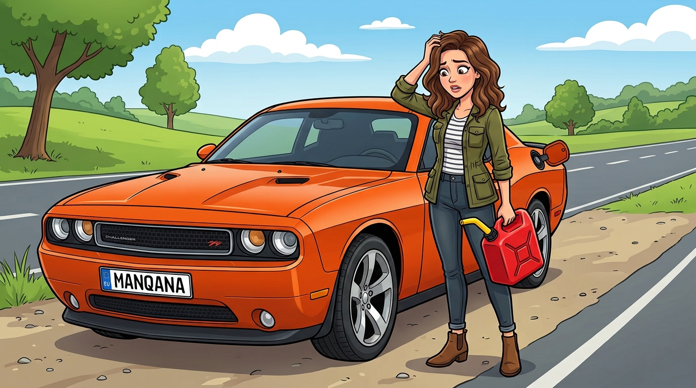 Dodge Challenger. Как слить бензин из бака