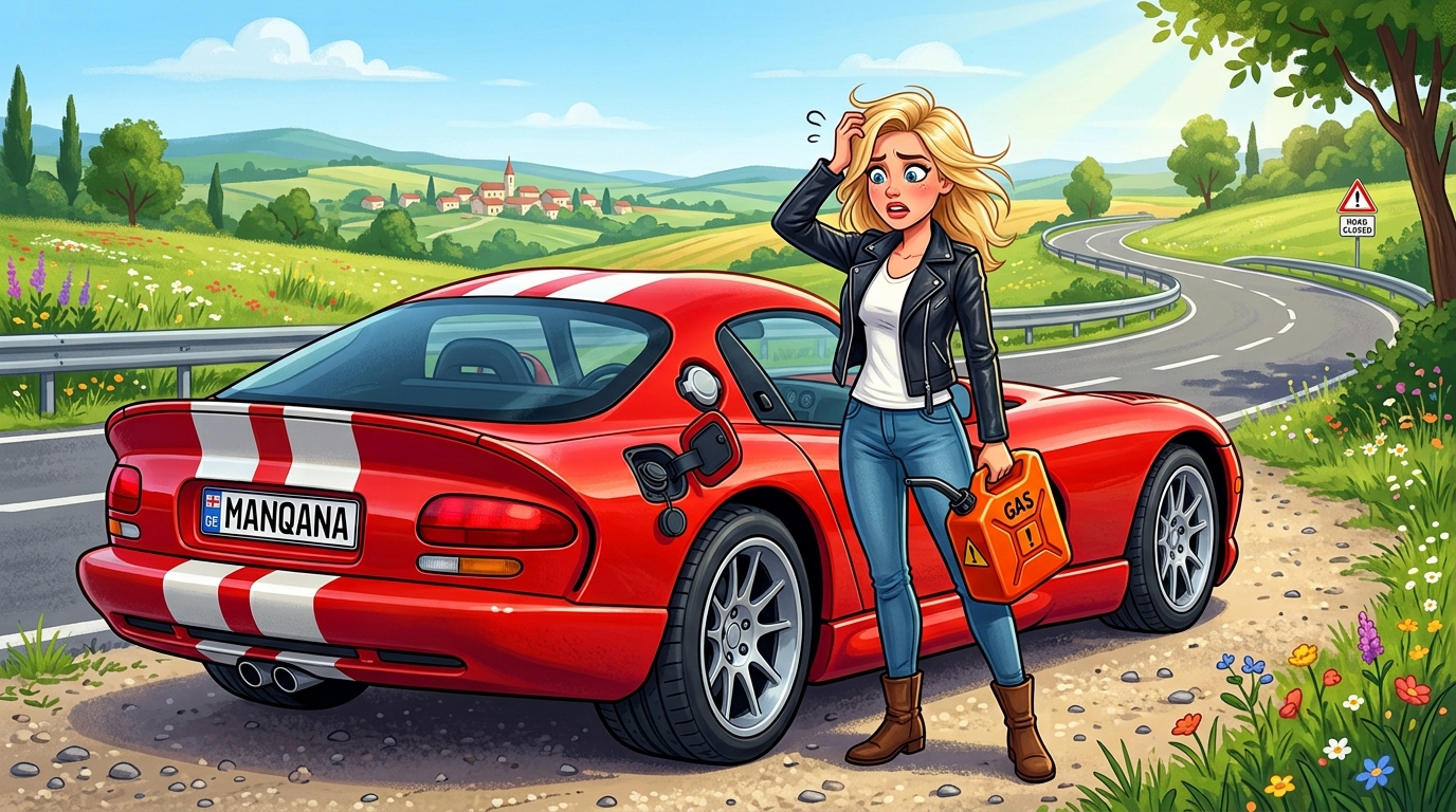 Dodge Viper. Как слить бензин из бака