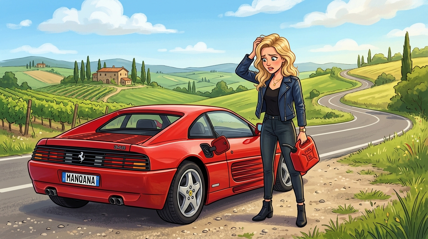 Ferrari 348. Как слить бензин из бака