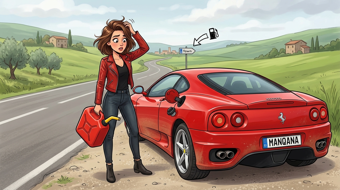 Ferrari 360. Как слить бензин из бака