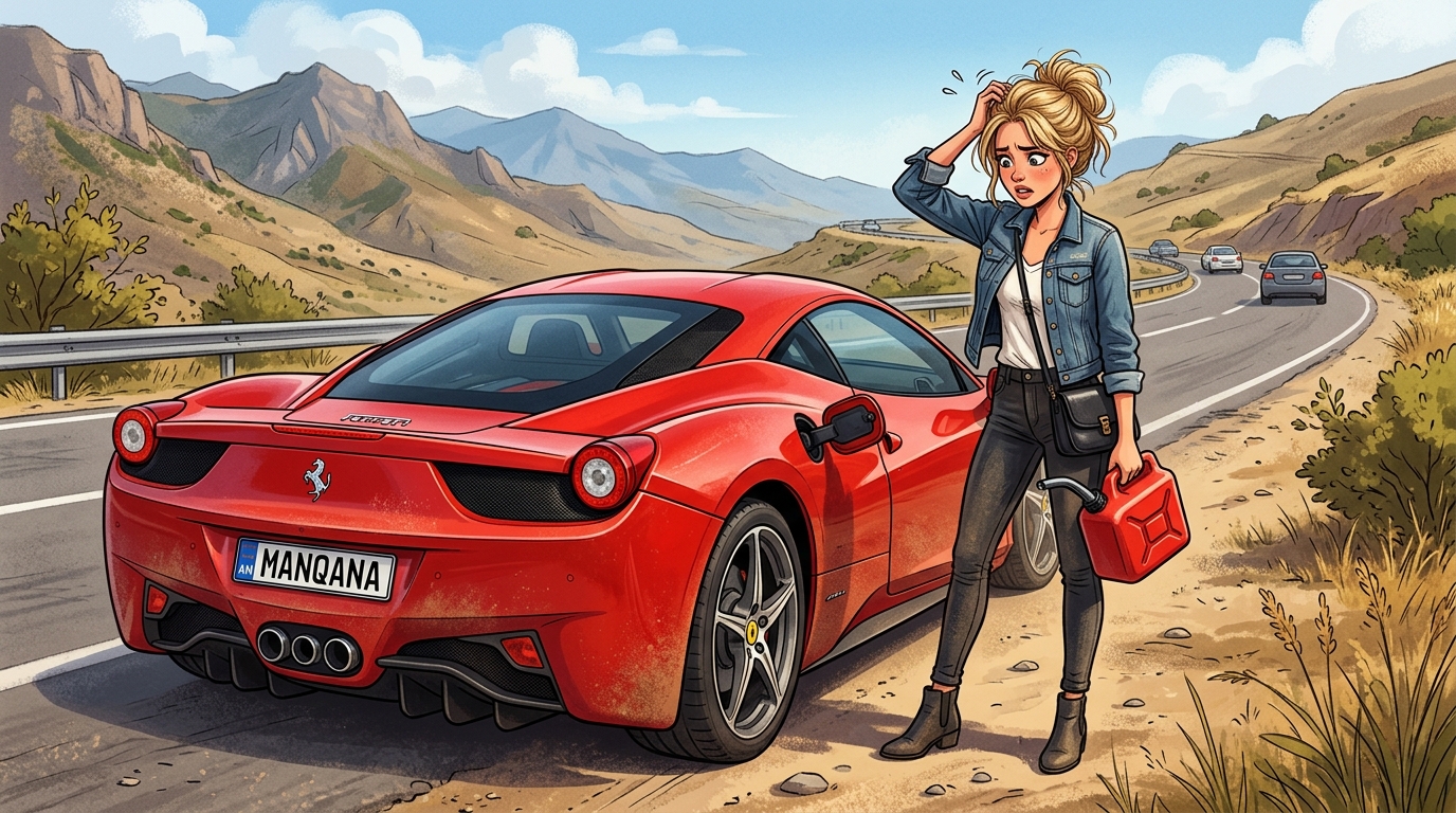 Ferrari 458 Italia. Как слить бензин из бака