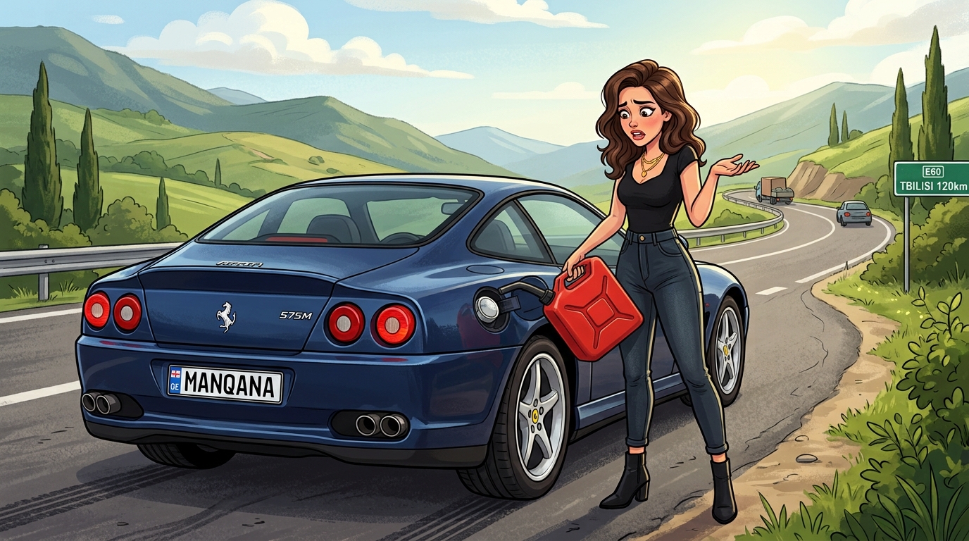 Ferrari 575M Maranello. Как слить бензин из бака