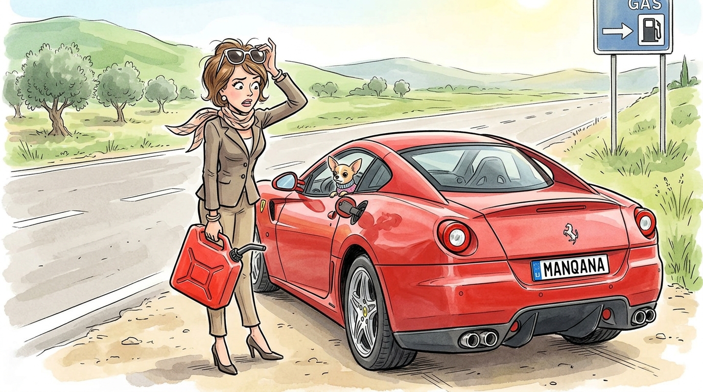 Ferrari 599 GTB Fiorano. Как слить бензин из бака