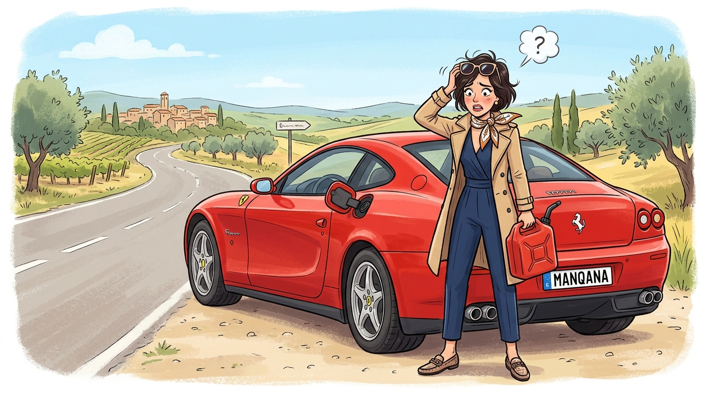 Ferrari 612 Scaglietti. Как слить бензин из бака