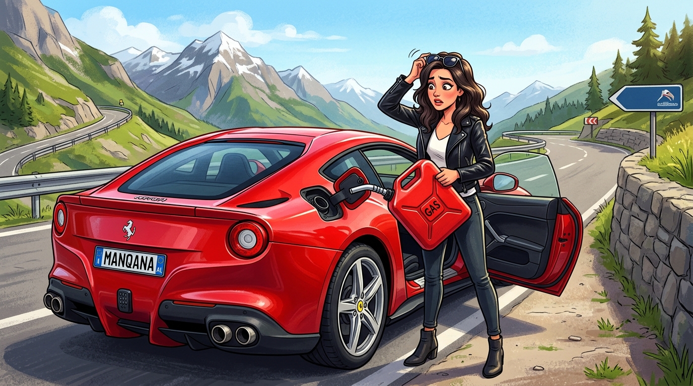 Ferrari F12 Berlinetta. Как слить бензин из бака