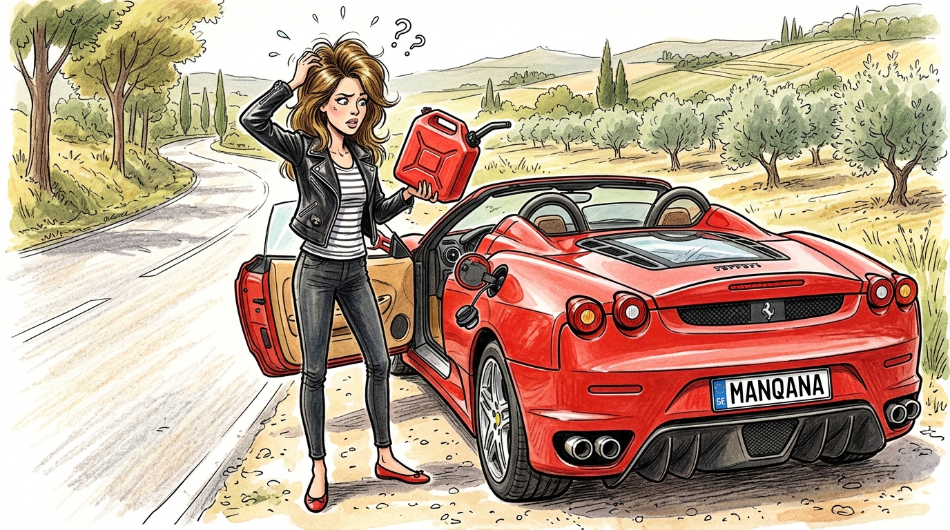 Ferrari F430. Как слить бензин из бака